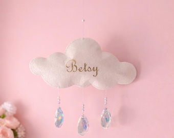 Gepersonaliseerde kristallen cloudmobiel