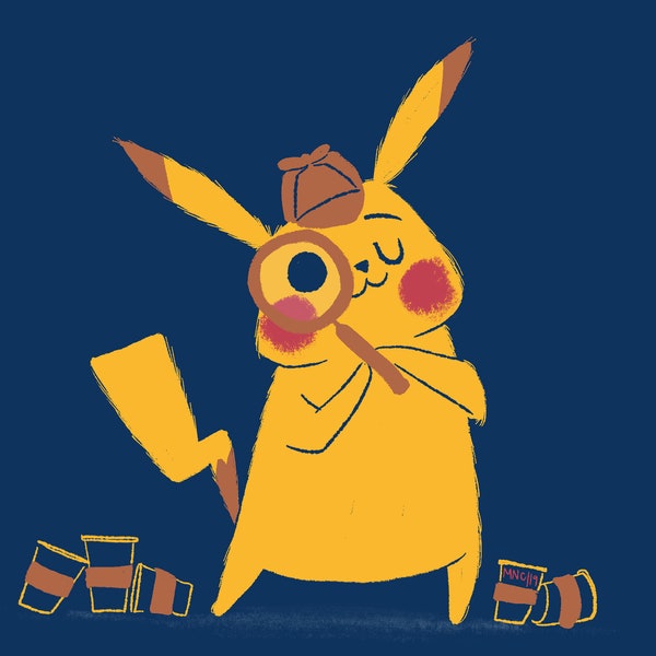 Detective Pikachu - 8.5” x 11” Premium Print