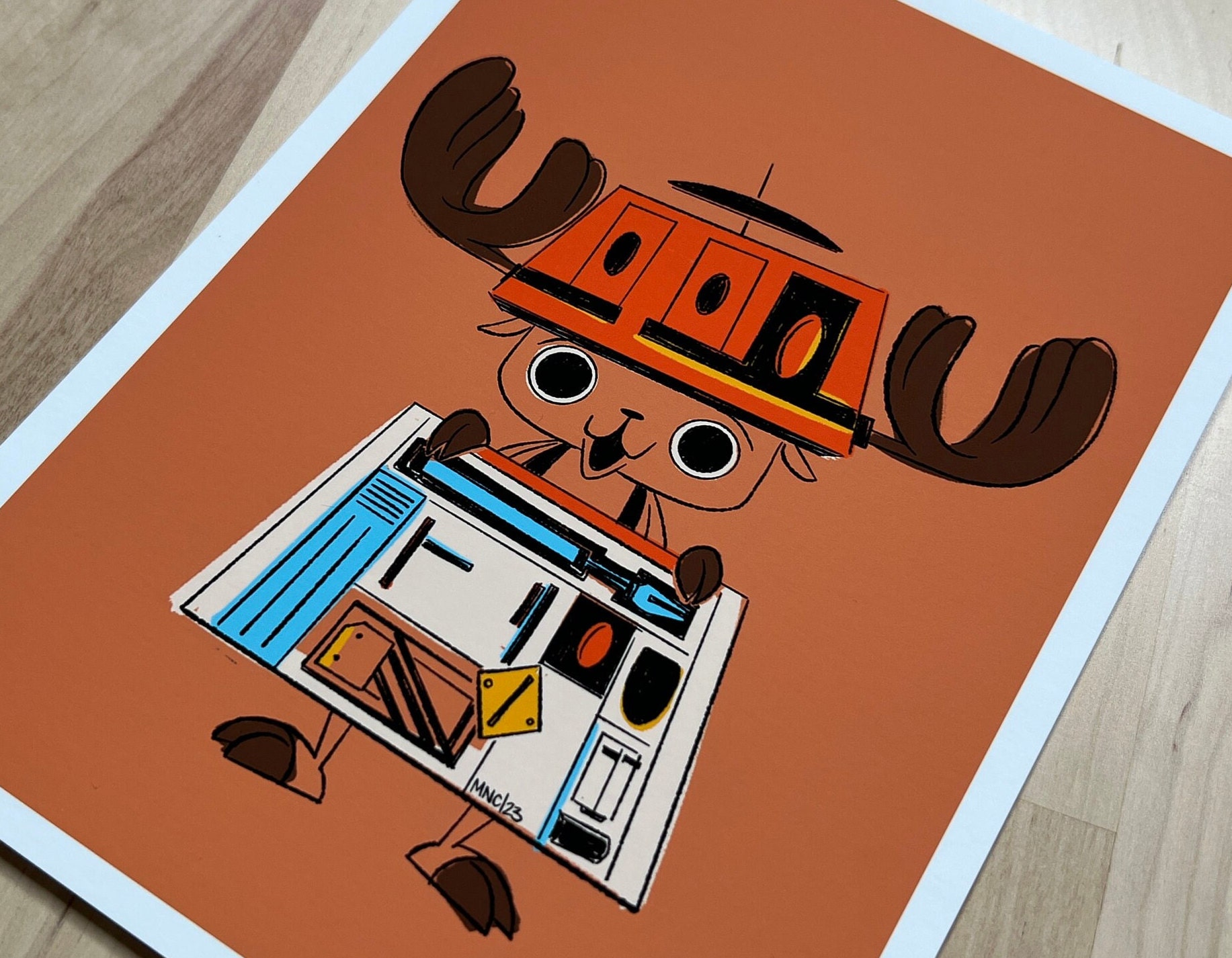 Monster Point Chopper Art Board Prints for Sale