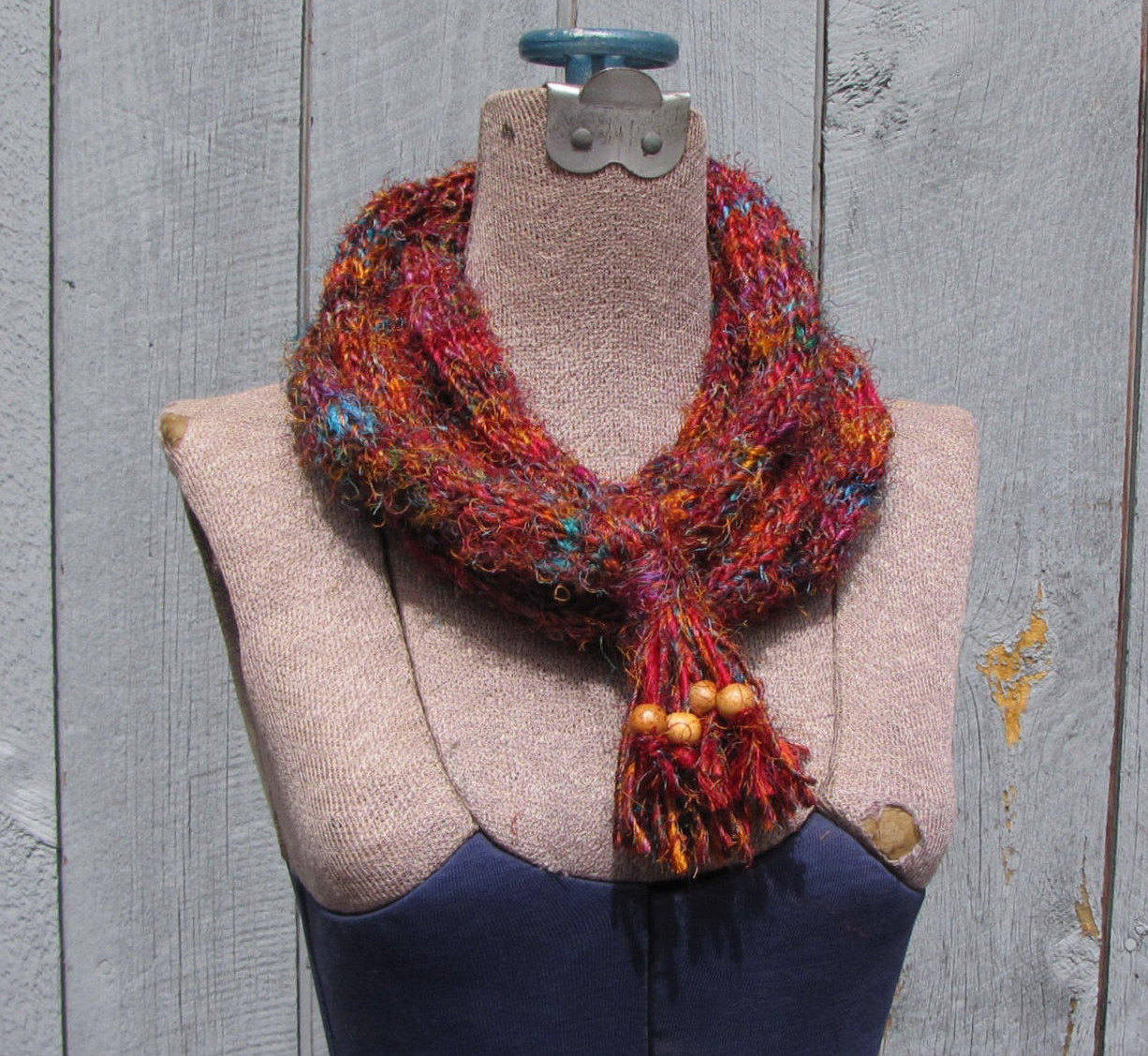 Infinity Scarf Winter Scarf CYBER SPECIAL Eggplant Knit Scarf Scarf