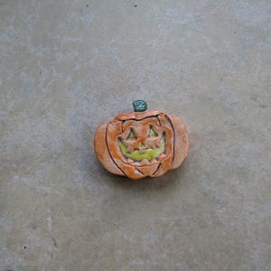Smiling Jack O Lantern Essential Oil Diffuser, Halloween Aromatherapy Accessory, Kiln-Fired Ceramic