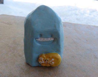 My Rock Friend Pet Cat Essential Oil Diffuser, Aromatherapy Miniature Sculpture, Kiln-Fired Ceramic