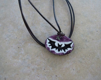 Essential Oil Bat Necklace, Essential Oil Pendant, Bat Pendant, Perfume Pendant, Halloween Necklace