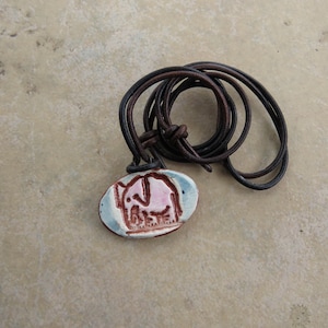 Pink Elephant Diffuser Pendant Necklace, Essential Oil Accessory, Elephant Perfume Necklace, Aromatherapy Jewelry, Gift For Her