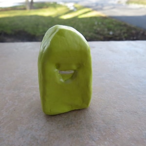 My Rock Friend Limey Essential Oil Diffuser, Aromatherapy Miniature Sculpture, Kiln-Fired Ceramic