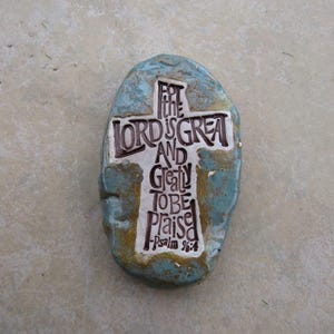 Christian Essential Oil Diffuser Stone, Aromatherapy Home Decor, Kiln-Fired Ceramic