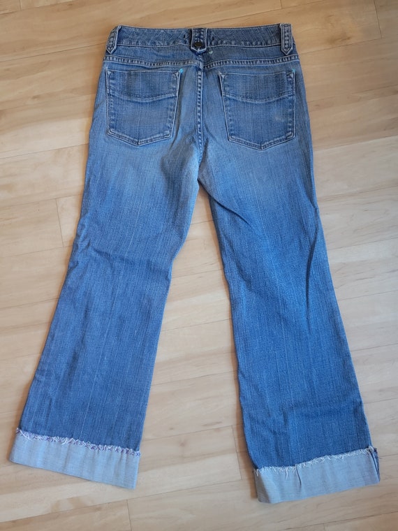 J16 Sz 8 Handsewn Patchwork Boro Embroidered Reworked Jeans Denim