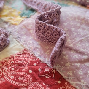 Handmade lace sash micro scarf mini