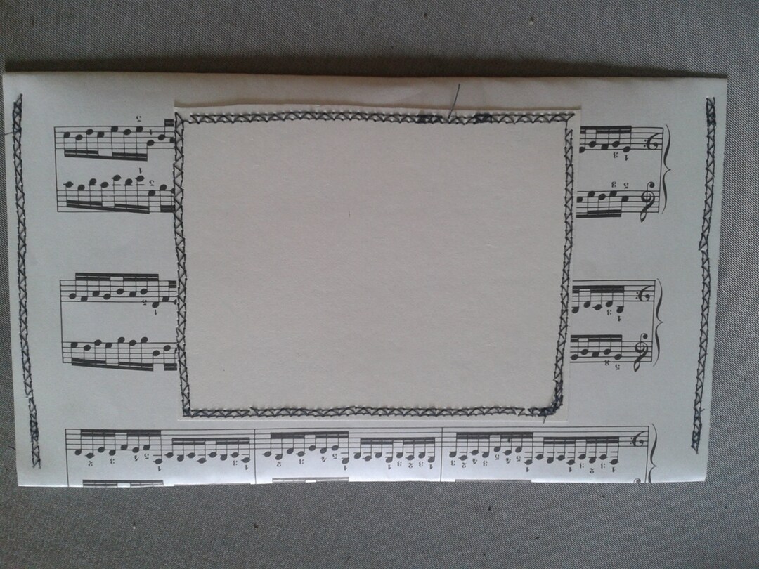 Music Envelope Pattern Upcycled Sheet Music Envelopes - Etsy
