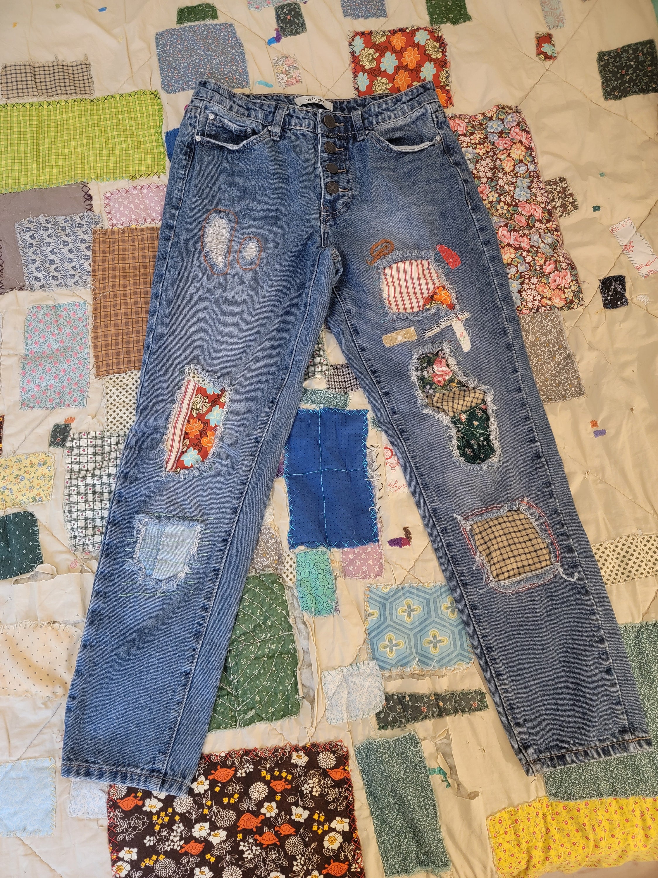 パンツ Eaphi PATCH WORK EMBROIDERY PANTS PATCH WORK EMBROIDERY PANTS