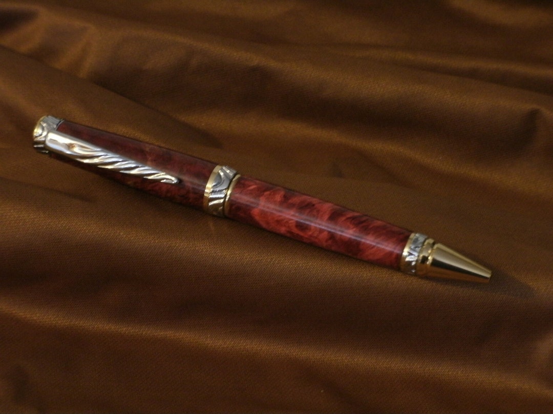 Pen Rollerball Ultra Cigar Pen With Chrome and Gold Etsy