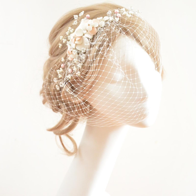 rhinestone veil headpiece