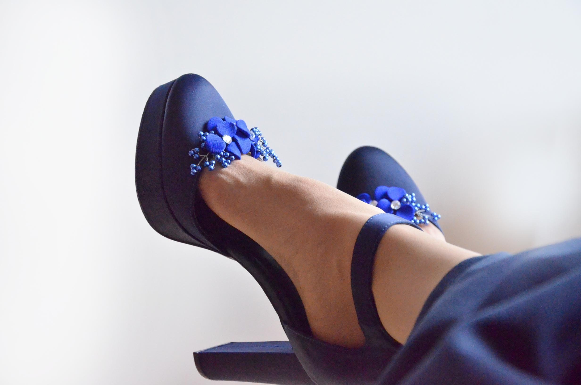 Royal Blue Shoe Clips Bridal Shoes Bridesmaid Shoe Clips Etsy Norway
