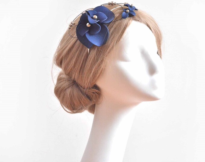 Unusual multi-tone headband fascinator CU448OR