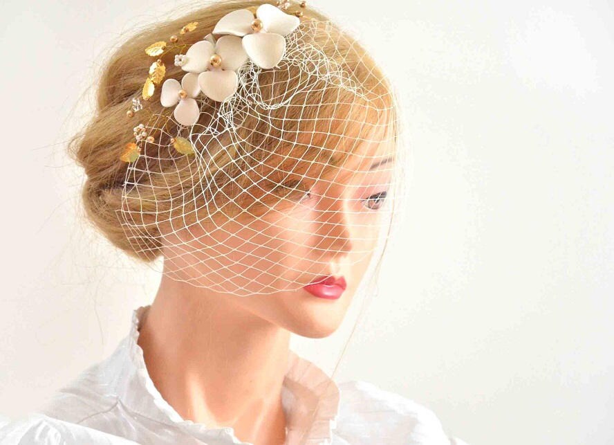 Floral hair piece Etsy