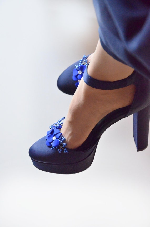 royal blue bridesmaid shoes