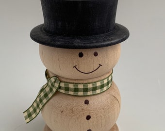 Snowman Candle #104 - Hickory