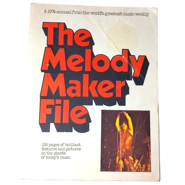 The Melody Maker File 1974 Annual Worlds Greatest Music Weekly Publication Vintage Collectible