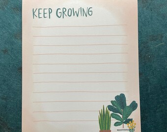 Mini Notepad, Keep Growing, 50 sheets