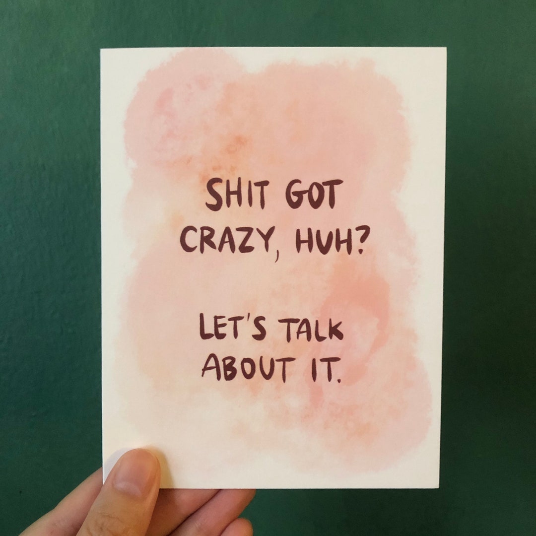Lets Talk Greeting Card Etsy