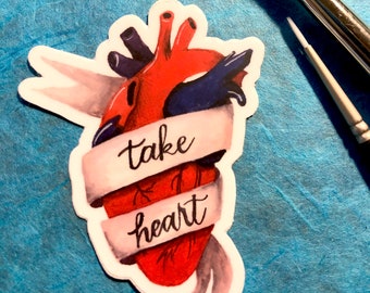 Take Heart Sticker