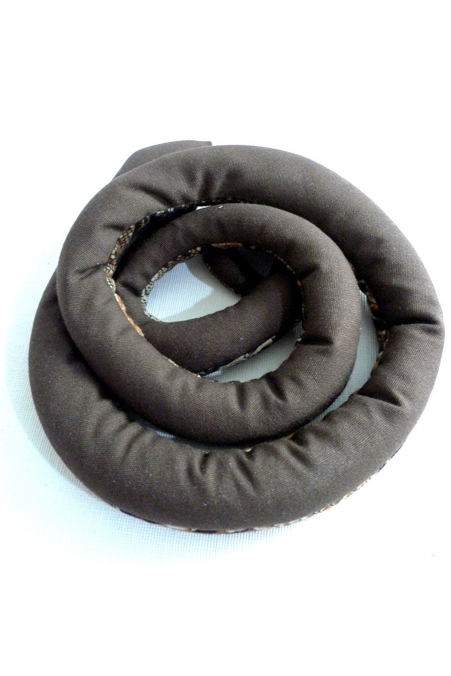 Handmade Coiled FABRIC SNAKE Lifelike Pattern 8