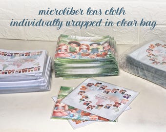 100 Personalized Microfiber Cloths • 2026 International Convention "Eternal Happiness" • Delegate Gifts