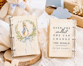 50 Personalized Book Favor Boxes • Stylish Baby Shower, Bachelorette, Party gift, Vintage Wedding Bomboniere