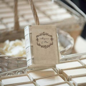 50 gepersonaliseerde vintage bedankdoosjes | Handgemaakte custom bomboniere voor bruiloft, douche, vrijgezellenfeest, feestcadeau, lege aandenkendozen
