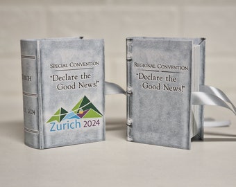 JW gifts - 2024 "Declare the Good News!" Special / Regional Convention / Pioneer School - small book gift boxes 100% personalisable