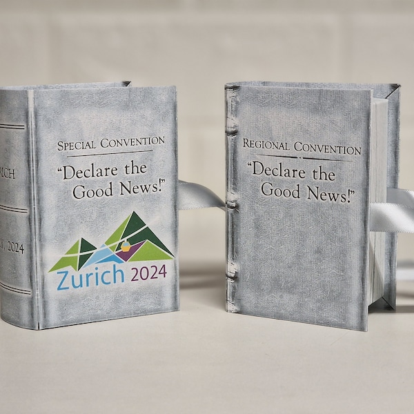 JW gifts - 2024 "Declare the Good News!" Special / Regional Convention / Pioneer School - small book gift boxes 100% personalisable