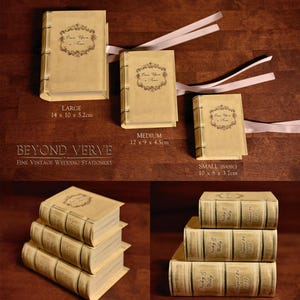 10 personalized unique wedding favor boxes / gift boxes / shower boxes like old styled books empty boxes image 2