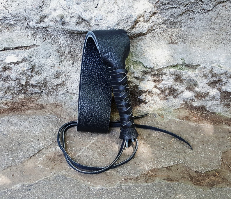 BDSM Water Buffalo Leather Spanking Paddle Discipline Strap Etsy Hong