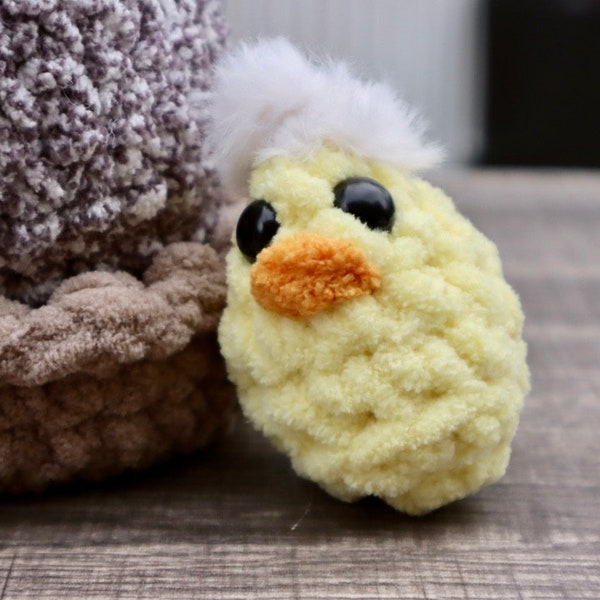 Chick Plushie, Easter Chick Plushie, Spring Chick Plushie, Spring Chicken, Small Chick, Easter Decor, Chick Decor, Spring Chick