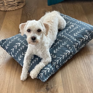 Custom Dog Bed Cover // Boho Minimalist Pet Bed Cover // Personalized dog bed duvet // Cute Dog Bed // Washable pet bed