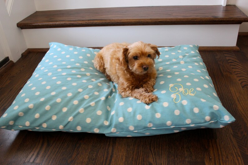 polka dot dog bed
