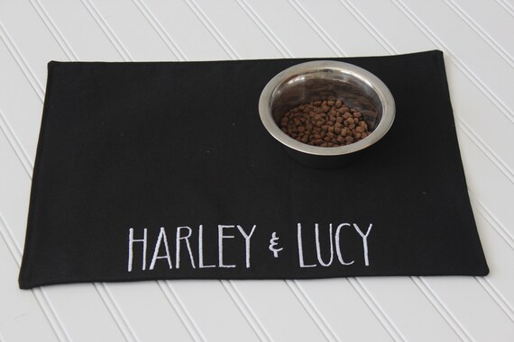 Pet Food Placemat - Personalized Pet Mat - Pet Food Mat - Dog Bowl Mat - Cat Bowl Mat - Dog Lover Gift
