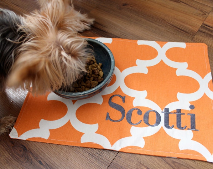 Pet Mat Placemat for Your Dog or Cat's Bowl Etsy