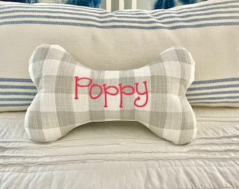 Almohada de siesta para perros personalizada // Almohada personalizada para perros // Almohada para acurrucarse a la hora de acostarse // Almohada de cama de hueso para perros // Nuevo regalo para mascotas