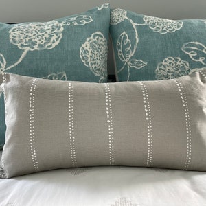 Boho Stripe Pillow Cover - Tan Stripe Pillow - Beach House Pillow - Urban Pillow - Minimalist Pillow - Couch Pillow - Bedroom Decor