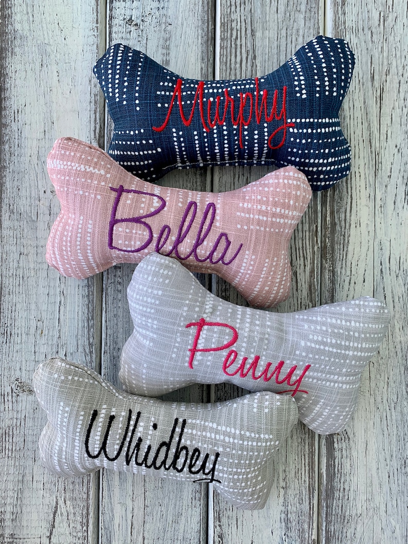 Personalized Dog Bone Toy Dog Puppy Christmas Gift Dog Toy Etsy