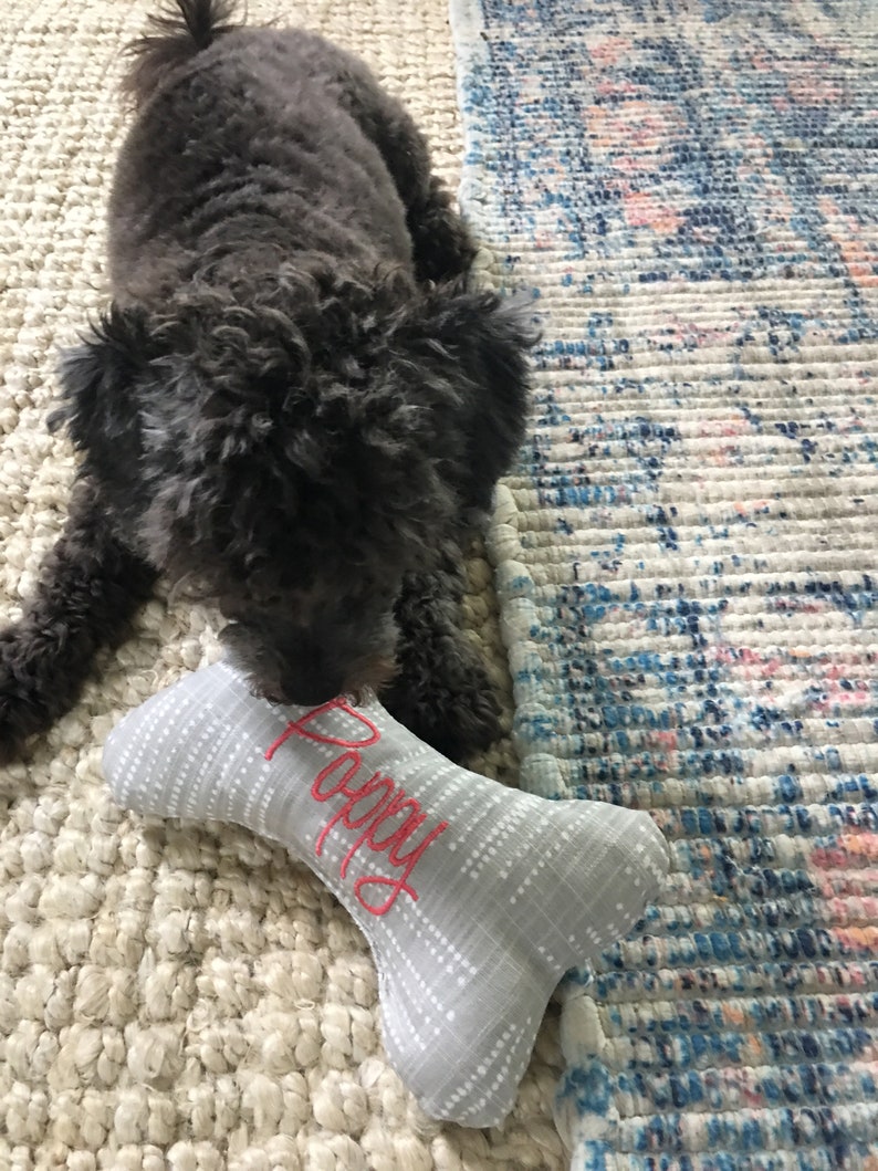Custom Dog Toy Personalized with Embroidered Name Durable Etsy