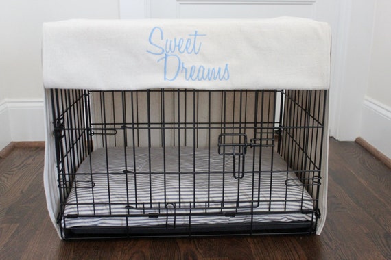 Personalized Dog Crate Cover Custom Pet Kennel Cover Small and Large Custom Sizes Pet Crate Cover Pet Crate Bed Dog Kennel Cover Etsy