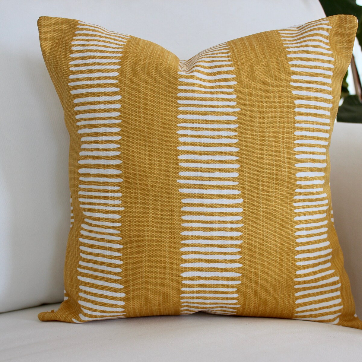 Boho Modern Pillow Covers, Yellow 18x18 - Etsy