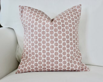 Modern Dot Pillow Cover, Pink Pillow Cover, Nursery Pillow, Boho Throw Pillow, Pillow Sham, All Sizes