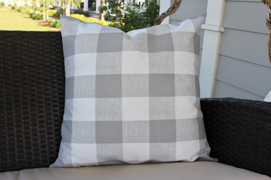 Outdoor Buffalo Plaid Pillow Covers Plaid Pillow Cover Etsy