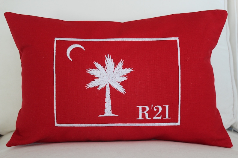 The Citadel College Big Red Pillow Cover Citadel Gift Etsy