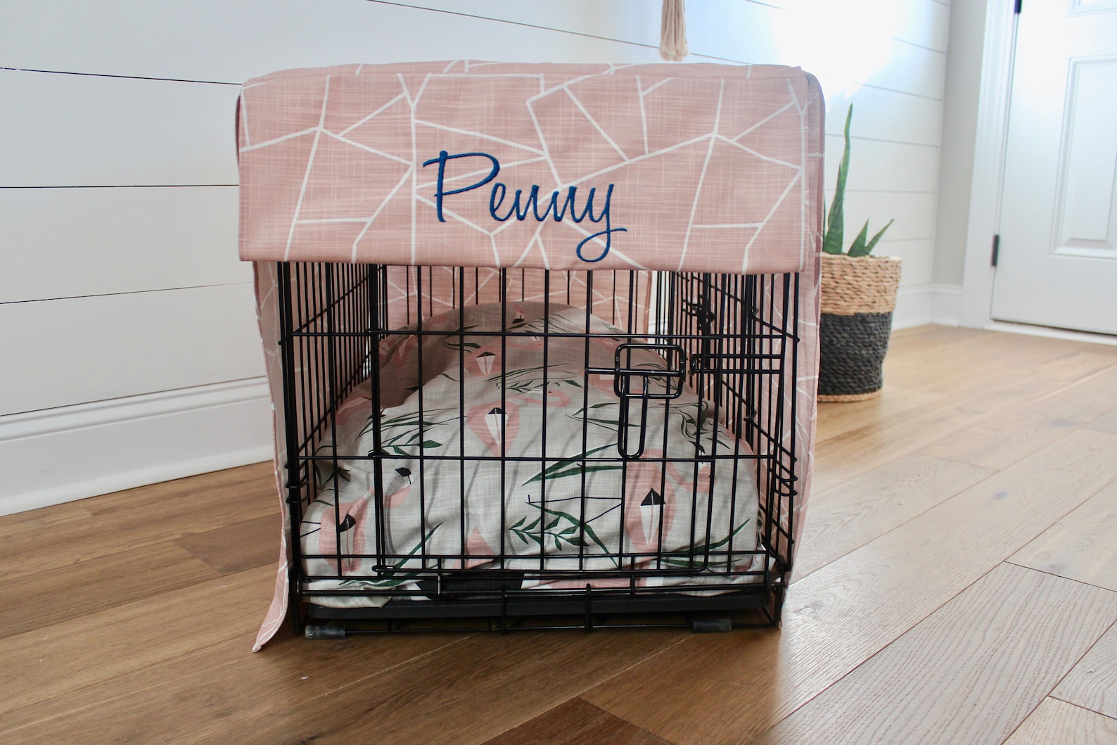 Personalized Dog Crate Cover Custom Pet Kennel Cover Small and Large