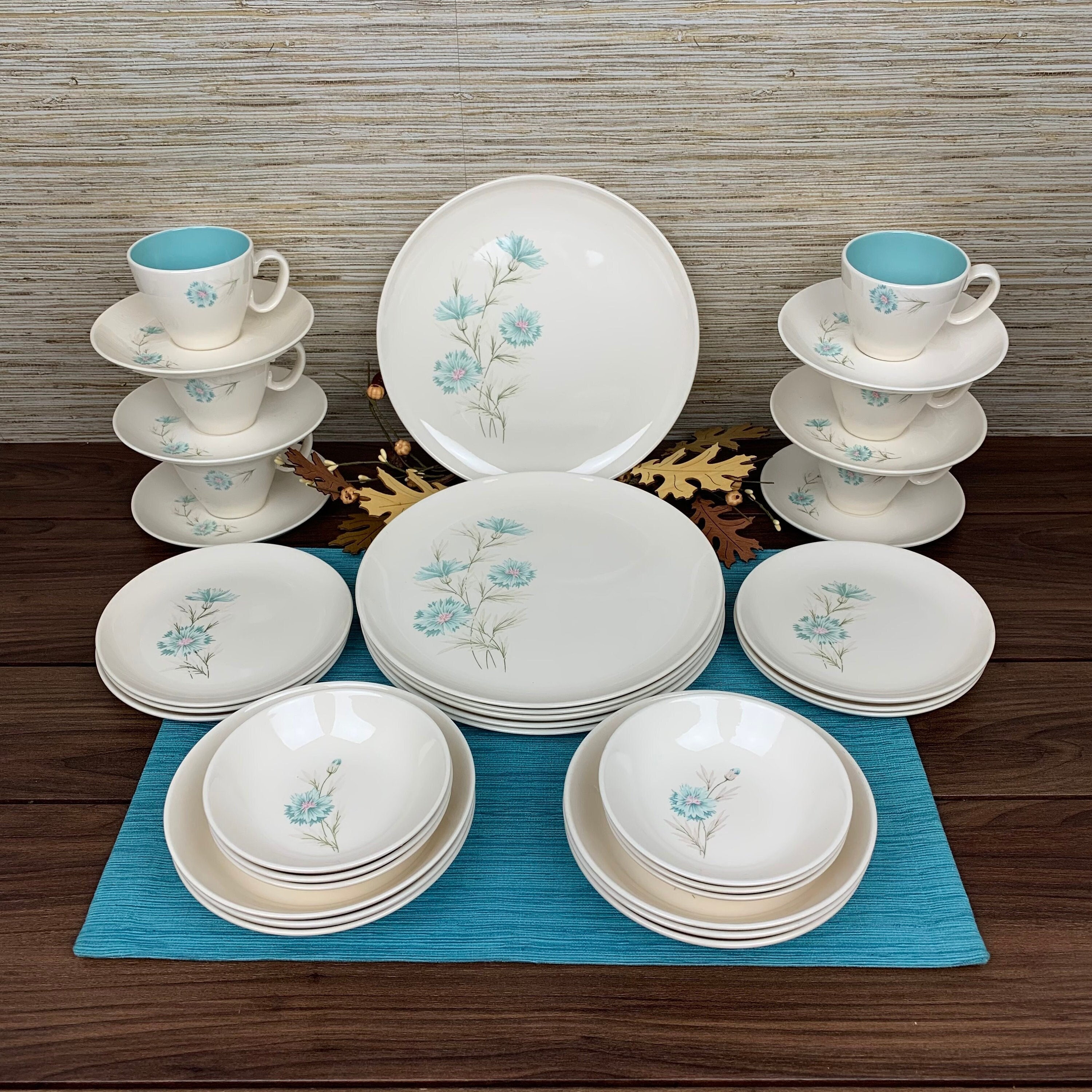 Vintage Mid Century Modern Dinnerware Set -taylor, Smith Vintage Mid Century Modern Dinnerware Set -taylor, Smith