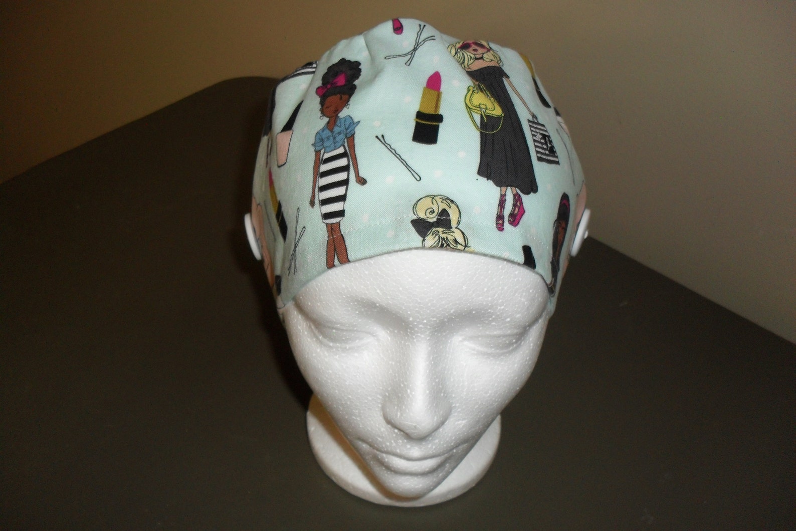 Scrub cap with buttons New Improved Style Greys Anatomy Etsy